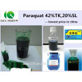 Ampliar Imagem Fábrica de fornecimento direto de herbicida amplamente utilizado Paraquat 42% TC 20% SL CAS 1910-42-5 Fábrica de fornecimento direto-Lmj